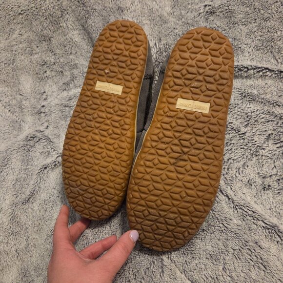 Minnetonka Torrey booties grey rag with wool suede and plush lining excellent us - Picture 7 of 7